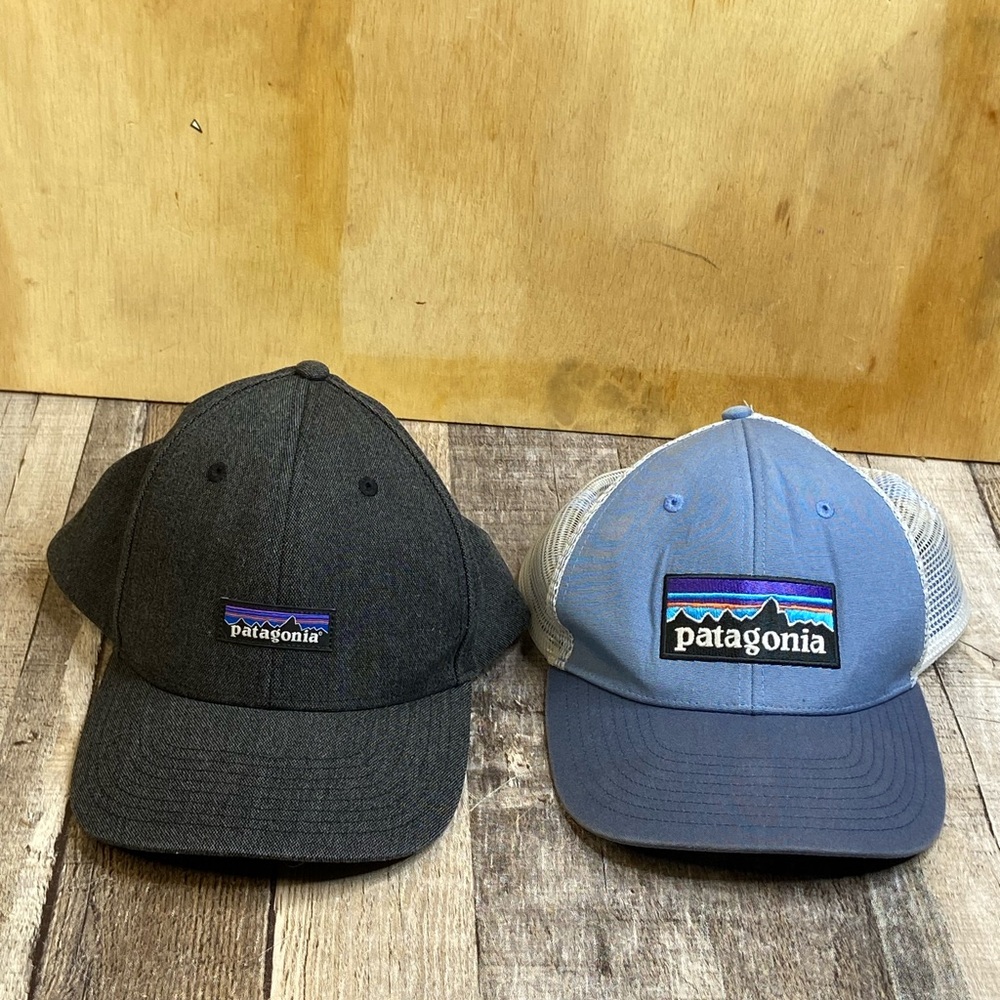 Men’s Bundle Patagonia Trucker Hats - Gray and Blue